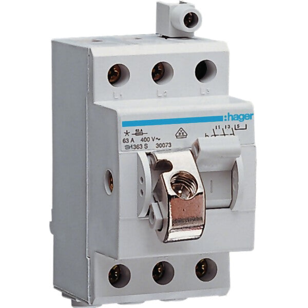 Hager Ausschalter 63A,3-pol,sperrbar SH363S